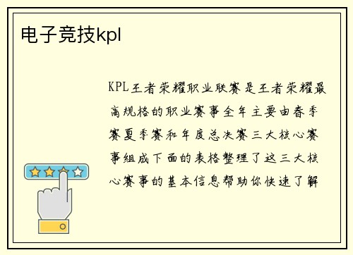 电子竞技kpl